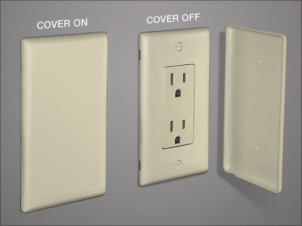 Infoplate PLUS II™ Dress Covers for flush mounting outlets.