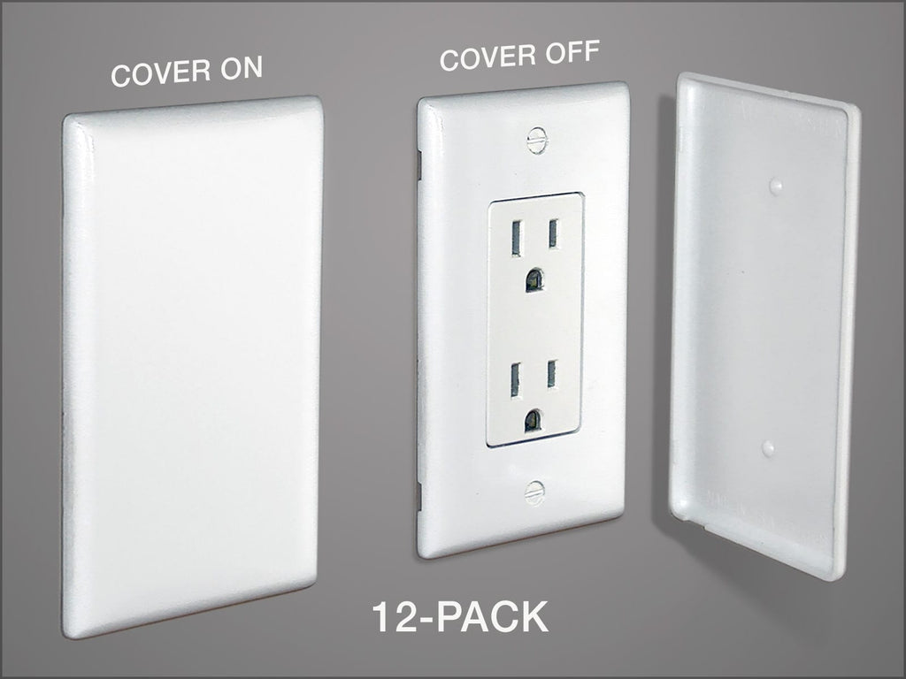 Infoplate PLUS II™ Dress Covers for flush mounting outlets (12-PACK).