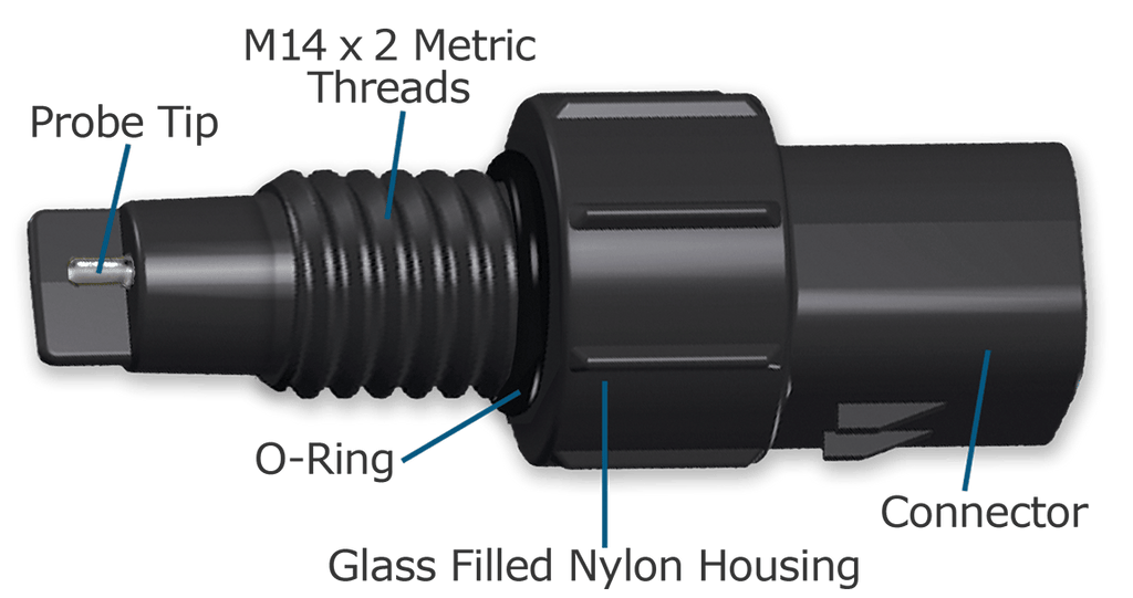 WW002802AA-series Glass Filled Nylon WIF Sensor (M14 x 2.0 thread)