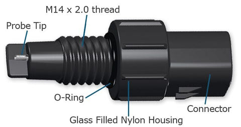 WW002802AA-series Glass Filled Nylon WIF Sensor (M14 x 2.0 thread)