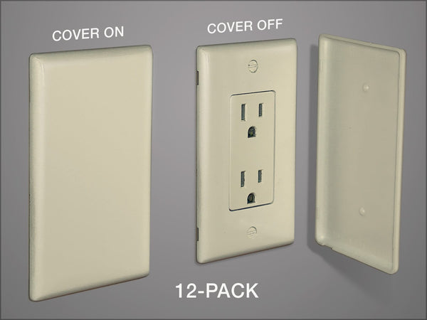 Infoplate PLUS II™ Dress Covers for flush mounting outlets (12-PACK).