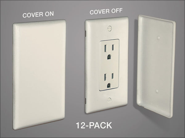 Infoplate PLUS II™ Dress Covers for flush mounting outlets (12-PACK).